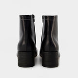 Anatomic Ankle Boots - Mm6 Maison Margiela - Black - Leather