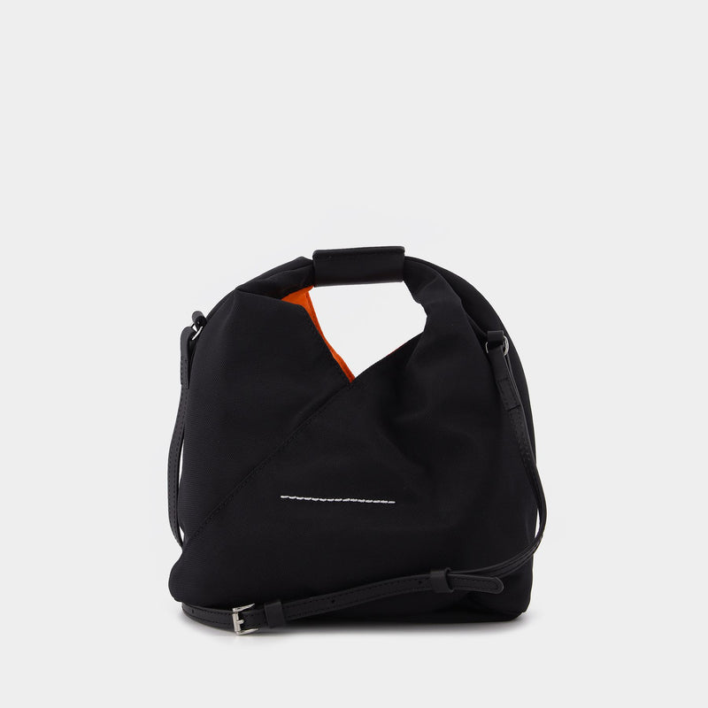 Crossbody B Bag in Black Leather