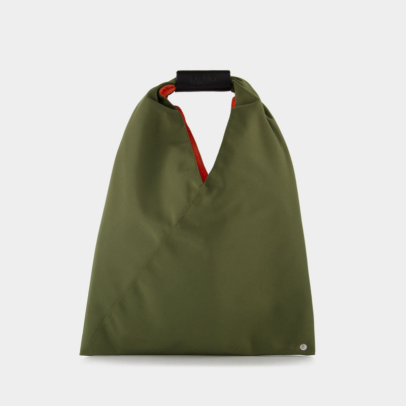 Small Japanese Bag in Khaki Leather
