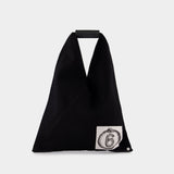 Small Japanese Bag in Black Canvas