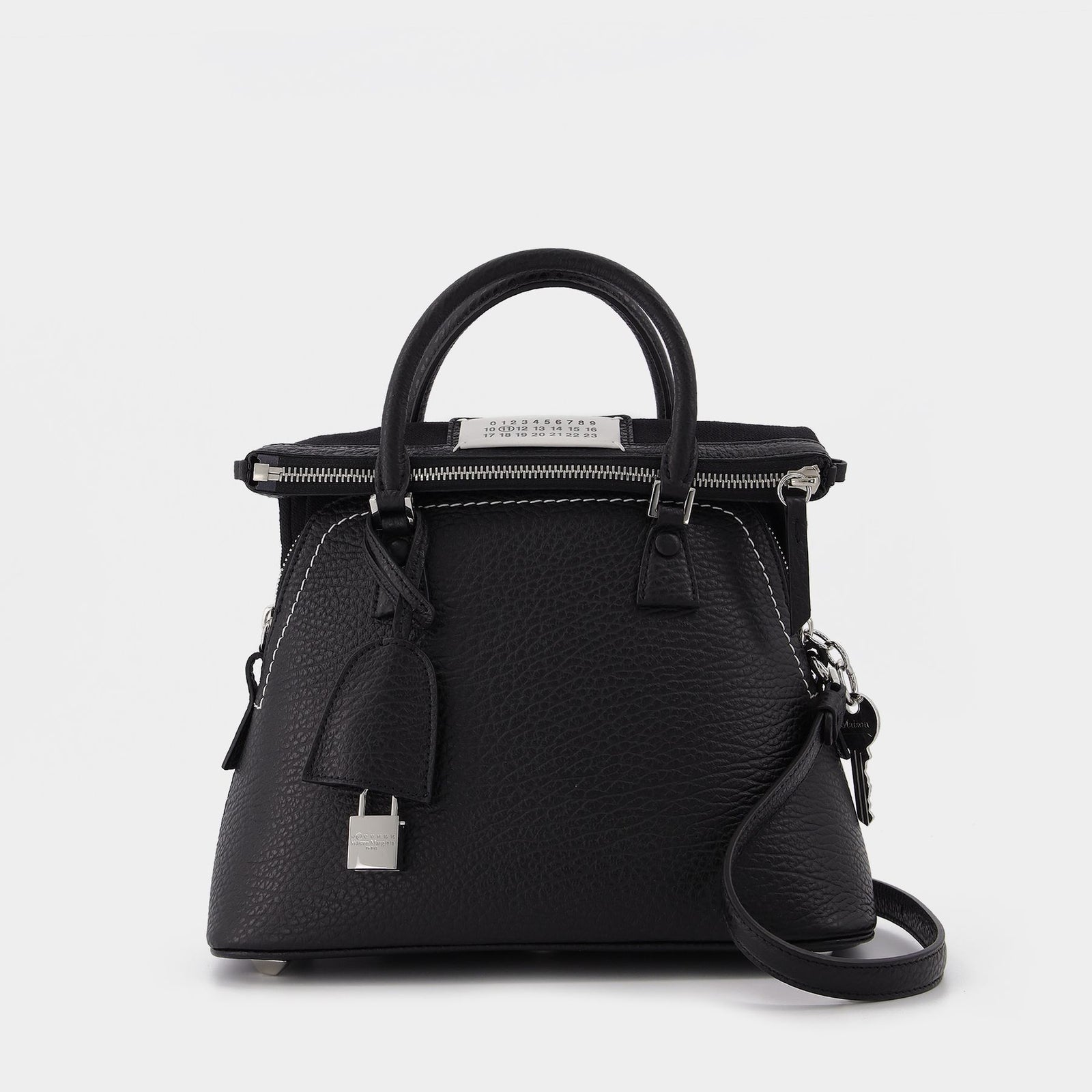 関税送料込 Maison Margiela 5AC クラシック ミニ レザー&ネット Maison Margiela｜5ACクラシックミニショルダーバッグ