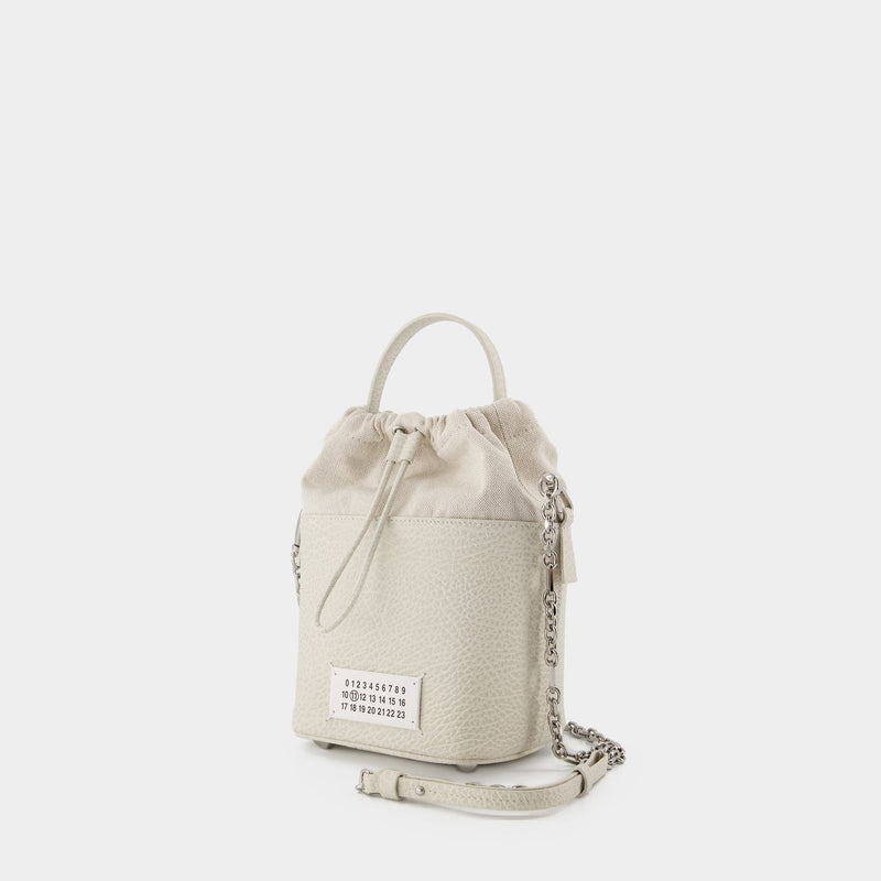 Hobo 5Ac Bucket Bag Small - Maison Margiela - Leather - Beige