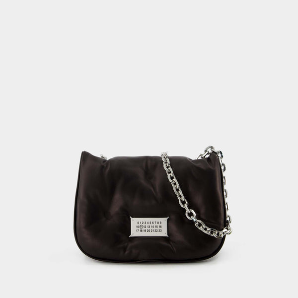 Maison Margiela Glam Slam Flap Mini Shoulder Bag In Black