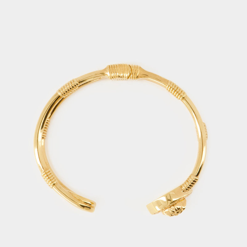 Medusa Safety Pin Bracelet - Versace - Metal - Gold