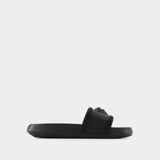 Palazzo Slides - Versace - Rubber - Black