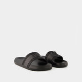 Palazzo Slides - Versace - Rubber - Black