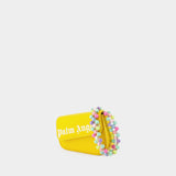Beads Strap Crash Bag Pm Handbag - Palm Angels - Yellow - Leather