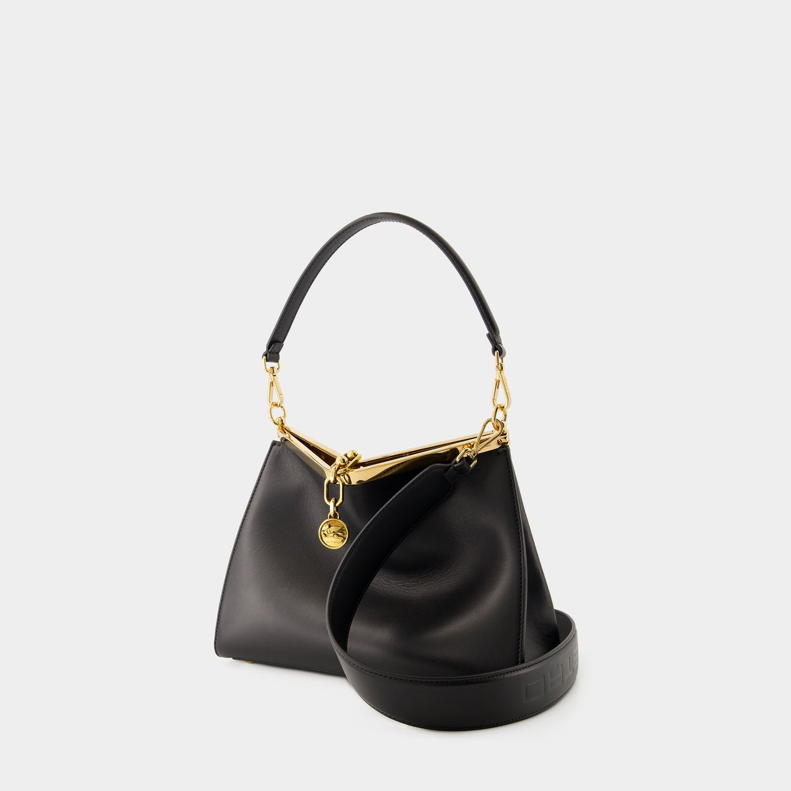 ショルダーバッグ・ポシェット Pelle Unita Hobo Bag - Etro - Leather - Black Pelle Unita Hobo Bag - Etro - Leather - Black