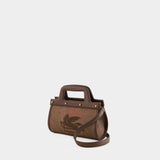 Top Handle Crossbody - Etro - Leather - Brown