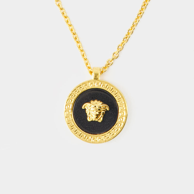 Icon Necklace  - Versace - Metal - Black