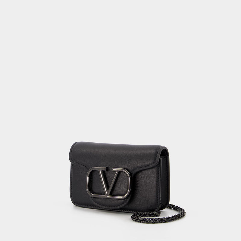 Valentino Garavani Locò Micro Leather Shoulder Bag