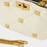 Roman Stud Small Handbag - Valentino Garavani - Ivory - Leather