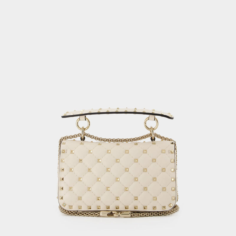 Valentino garavani 'Rockstud' crossbody bag Beige Leather ref