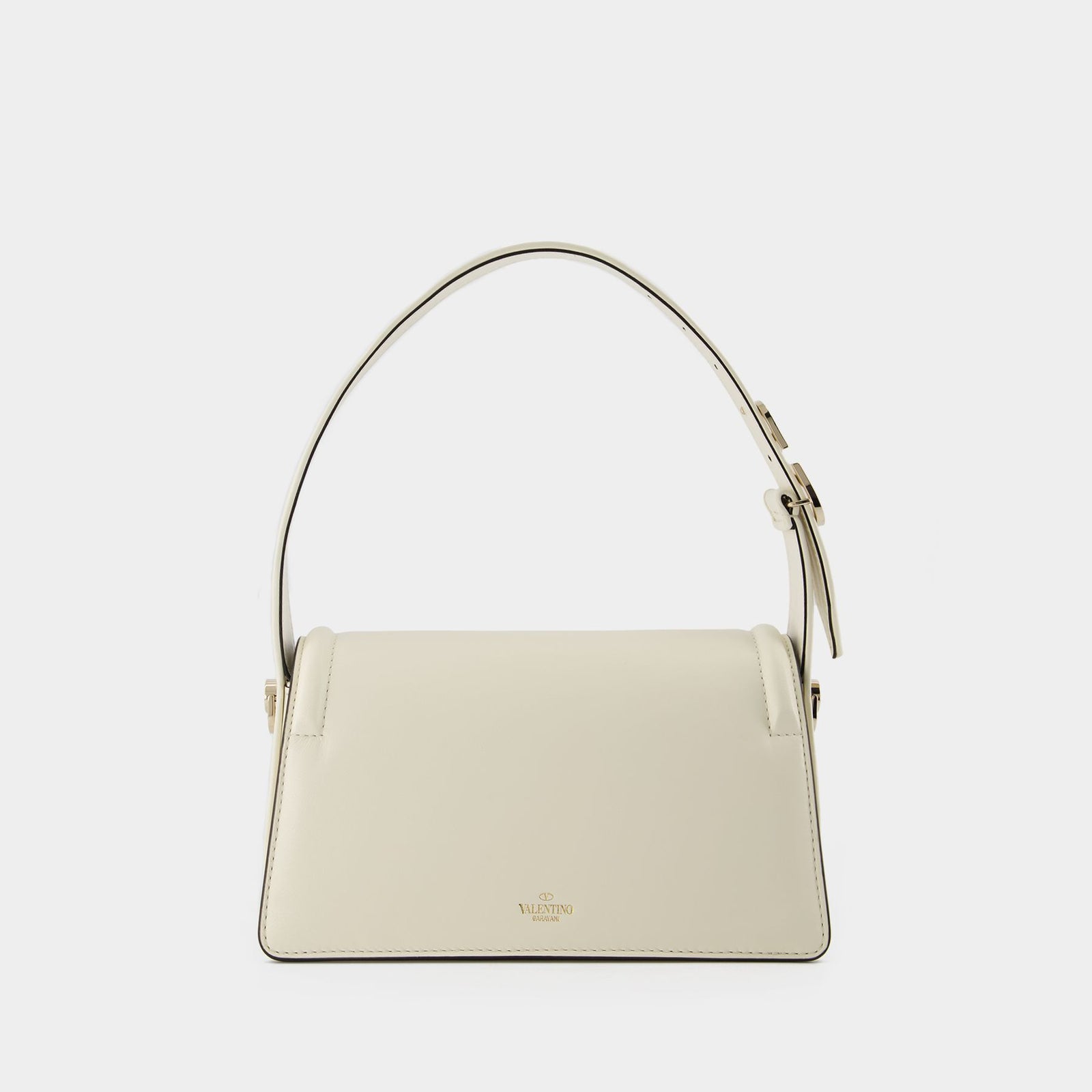 VALENTINO★Sculpture レザー ショルダーバッグ アイボリー Sculpture Small Handbag - Valentino Garavani - Ivory - Leather