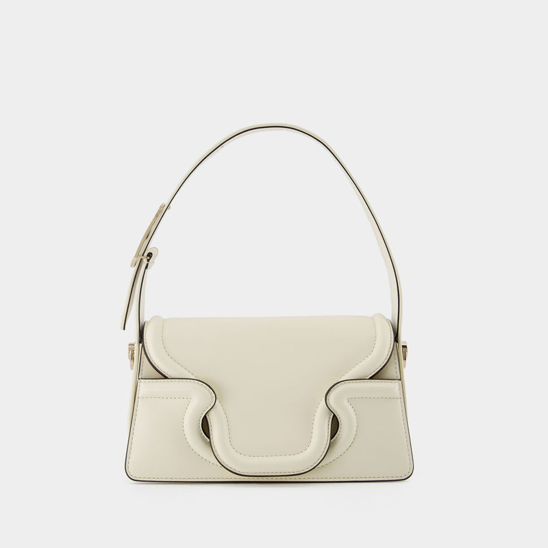 Sculpture Small Handbag - Valentino Garavani - Ivory - Leather