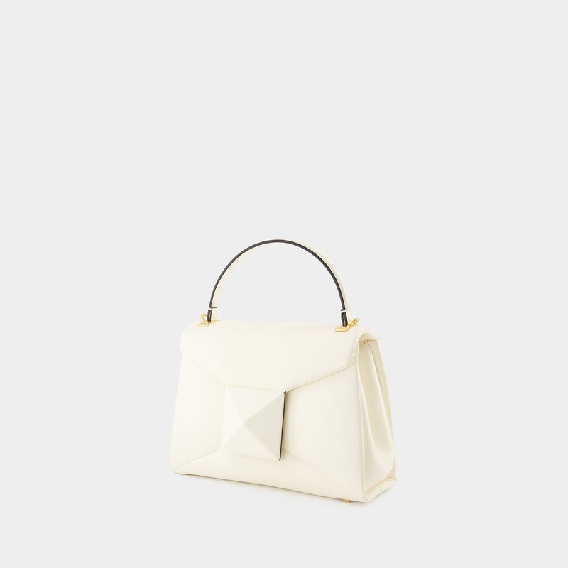 One Stud Small Handbag - Valentino Garavani - Ivory - Leather