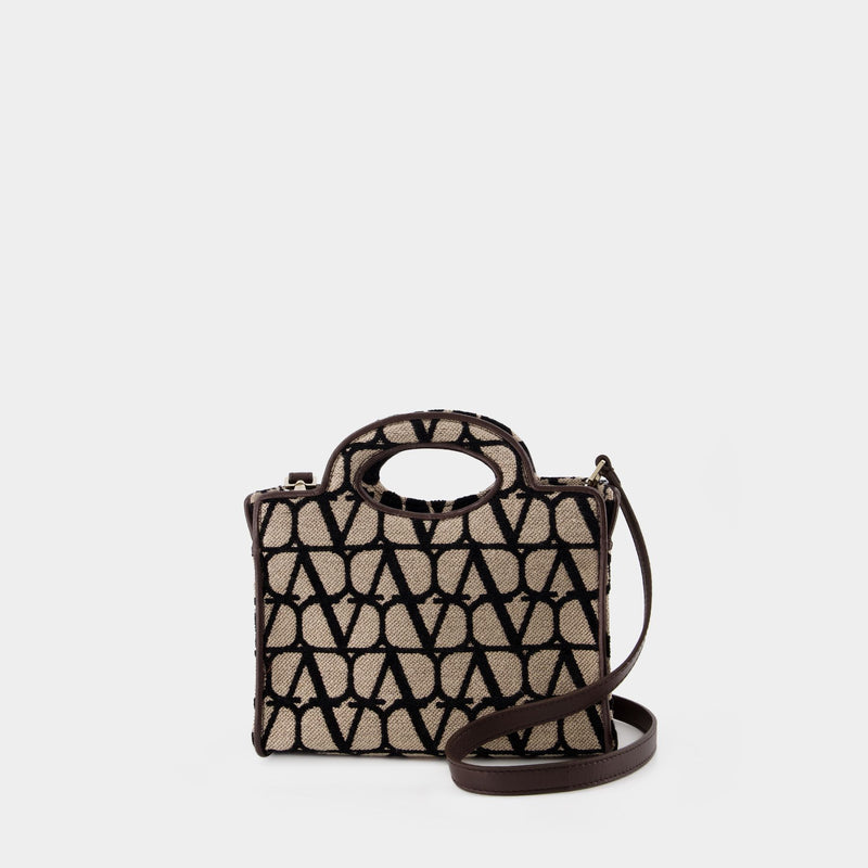 The Third Mini Tote Bag - Valentino Garavani - Black - Leather