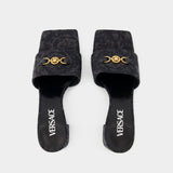 Medusa 95-Day Slides - Versace - Canvas - Black