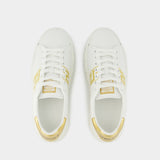 La Greca Sneakers - Versace - Embroidery - White/Gold