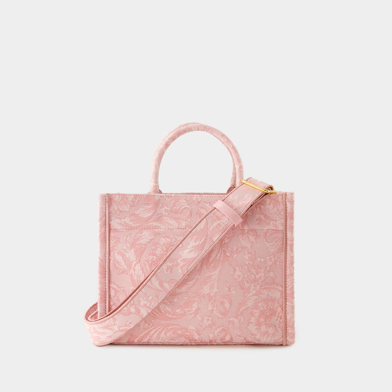 Athena Medium Tote Bag - Versace - Cotton - Pink