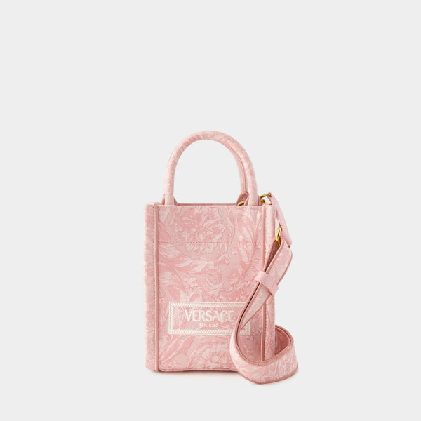 Athena Mini Tote Bag - Versace - Cotton - Pink
