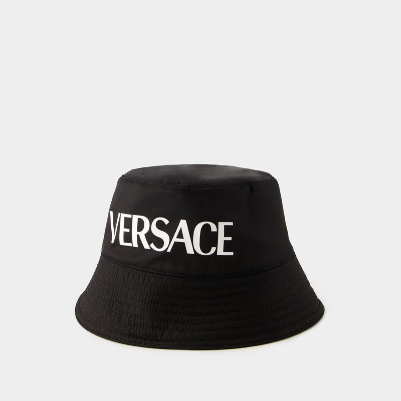 Hat - Versace - Nylon - Black