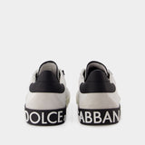 Portofino Sneakers - Dolce&Gabbana - Leather - Black/White