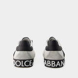 Portofino Sneakers  - Dolce&Gabbana - Leather - Black/White