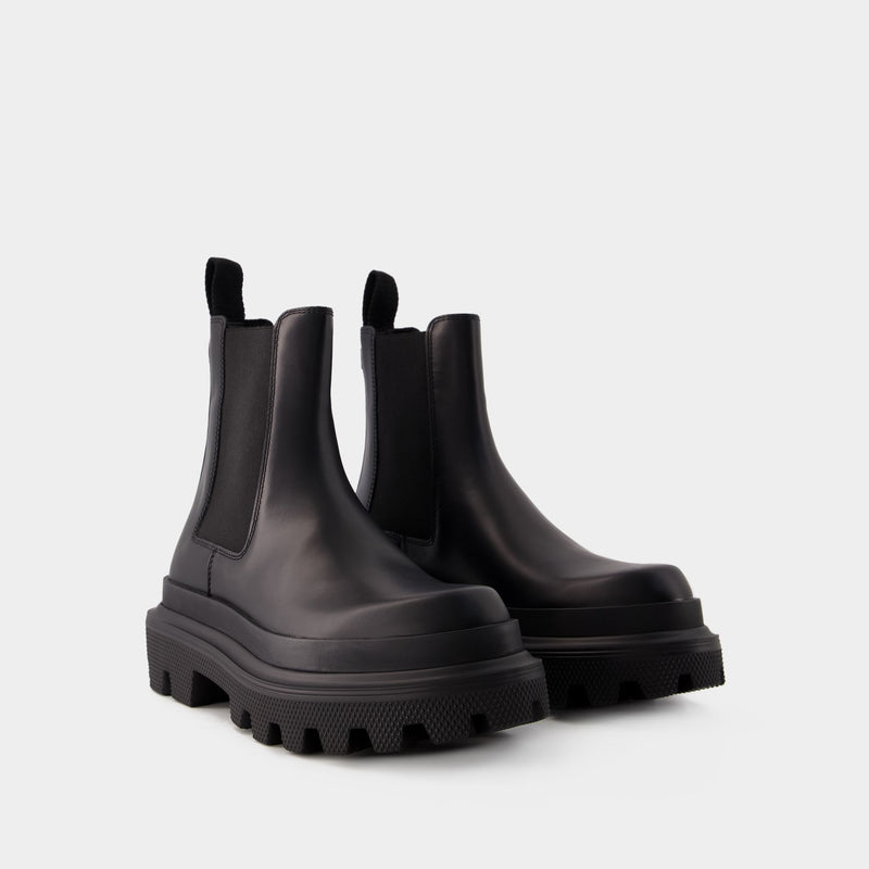 Chelsea Boots - Dolce&Gabbana - Leather - Black