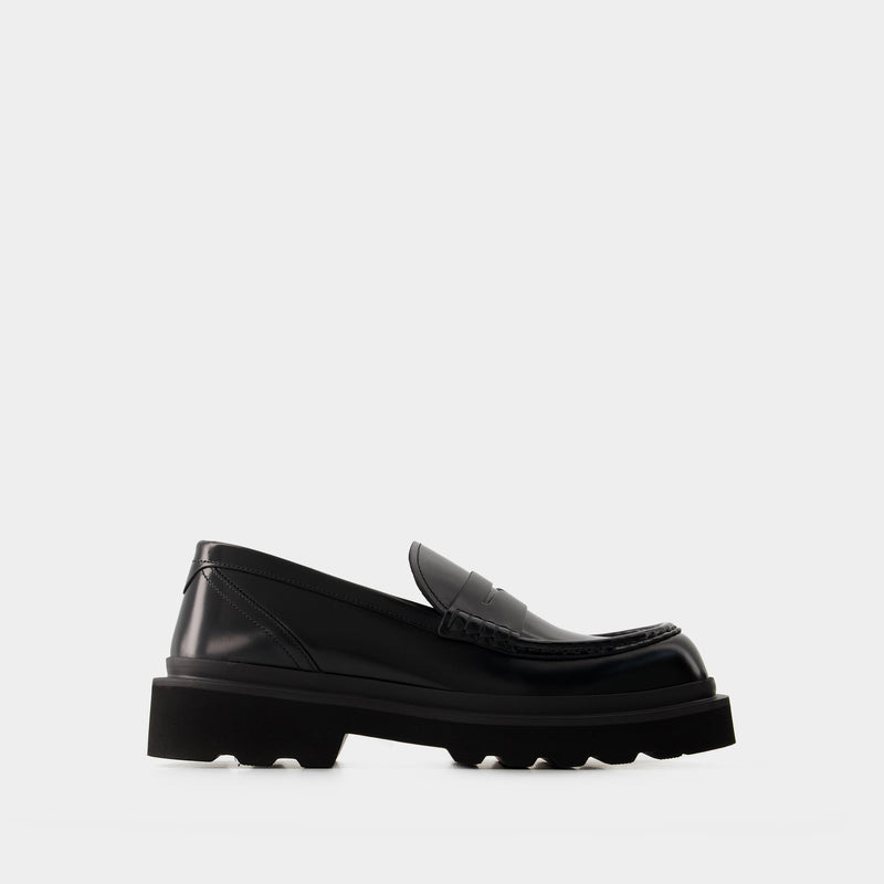 Penny-Slot Loafers - Dolce&Gabbana - Leather - Black