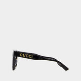 Sunglasses in Black/Grey Acetate