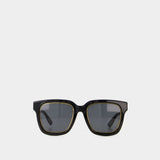 Sunglasses in Black/Grey Acetate