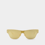 Sunglasses in Gold Metal