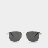 Sunglasses in Silver/Grey Metal