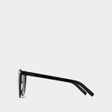 Sl 548 Slim Sunglasses - Saint Laurent  - Black - Acetate