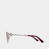 Bv1185S Sunglasses - Bottega Veneta - Silver/Purple - Metal