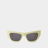 Bv1177S Sunglasses - Bottega Veneta - Yellow/Grey - Acetate