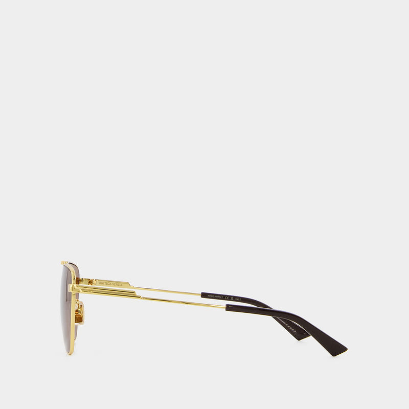 Sunglasses - Bottega Veneta - Metal - Gold tone