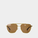 Sunglasses - Bottega Veneta - Metal - Gold tone