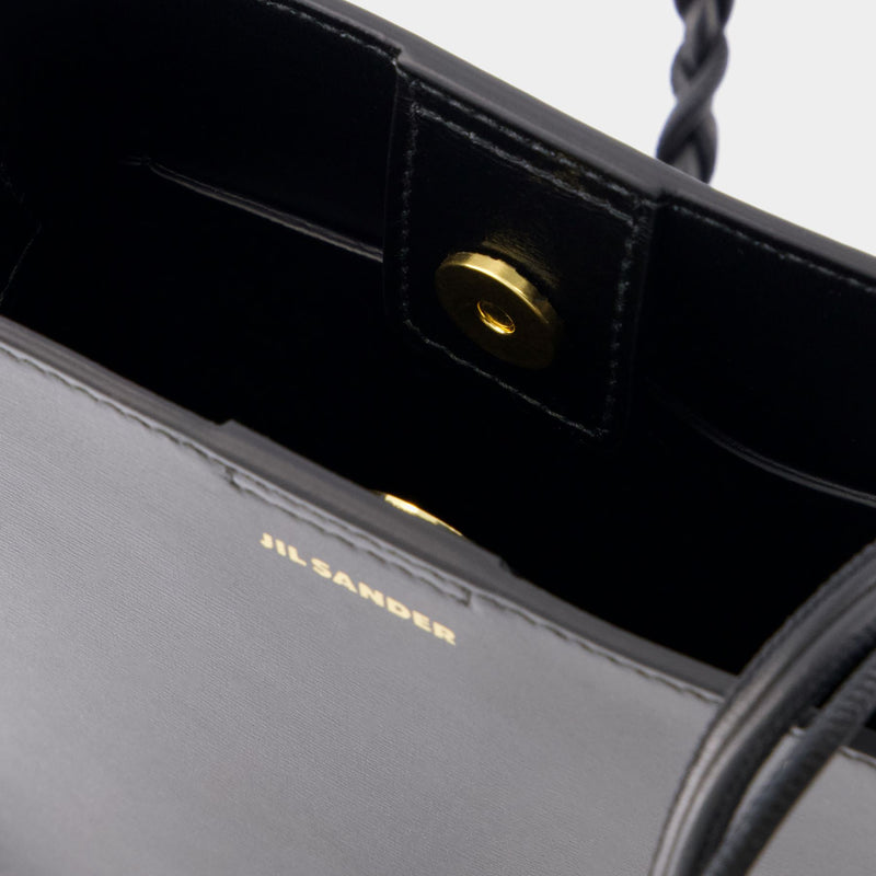Tangle Ring Shoulder Bag - Jil Sander - Leather - Black