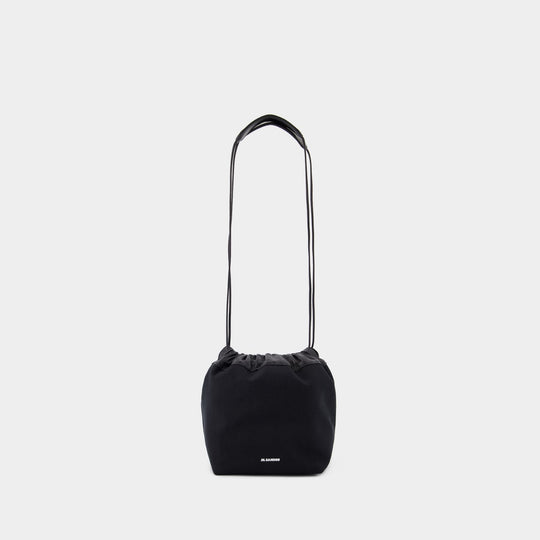 Dumpling Shoulder Bag - Jil Sander - Leather - Black