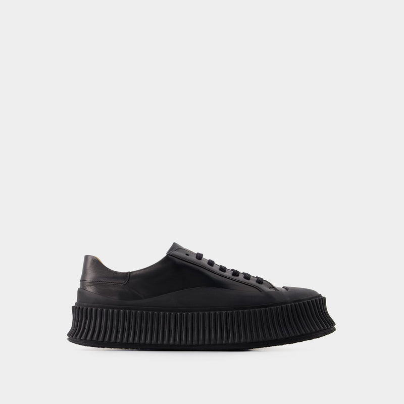 Sneakers - Jil Sander - Leather - Black