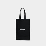 Book Tote Bag - Jil Sander - Cotton - Black