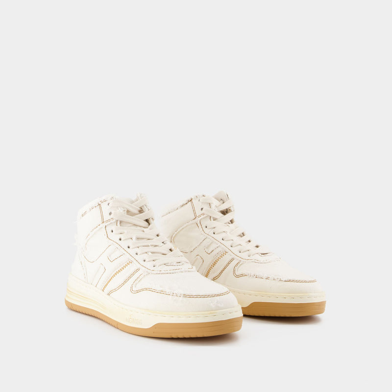 H630 Sneakers Hogan Cream Denim - Main Image