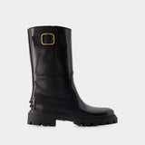 Gomma Pesante Stivaletto Boots - Tod's - Leather - Black