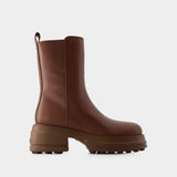 Gomma Tronchetto Boots - Tod's - Leather - Brown