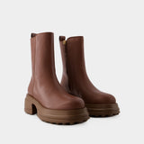 Gomma Tronchetto Boots - Tod's - Leather - Brown