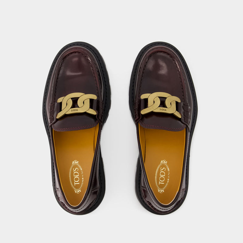 Gomma Pesante Loafers - Tod's - Leather - Burgundy