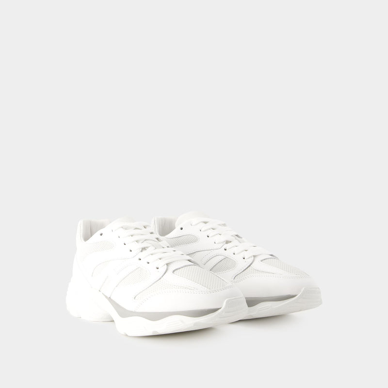 H Punzonato Sneakers - Hogan - Leather - White