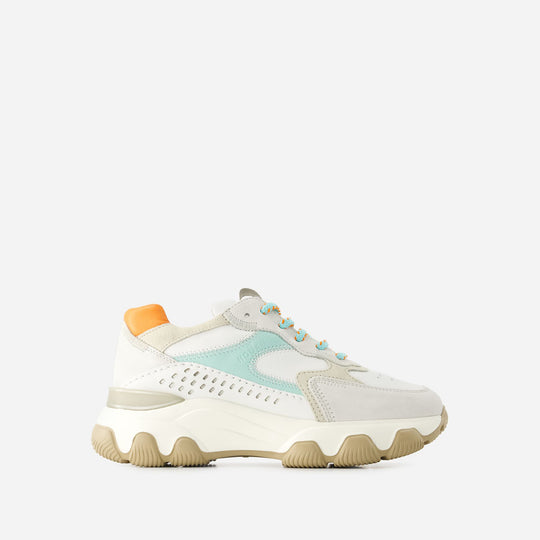 Hyperactive Sneakers - Hogan - Leather - Grey/Brown